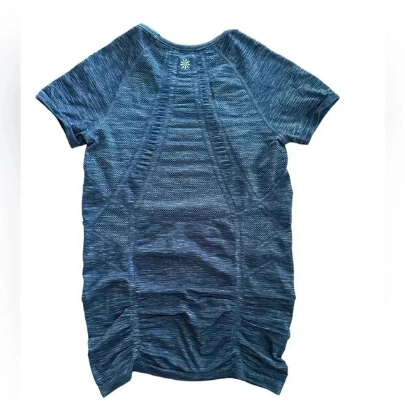 ATHLETA Fastest Track Short Sleeve Shirt Womens Small Activewear Yoga Stretch - Picture 2 of 6